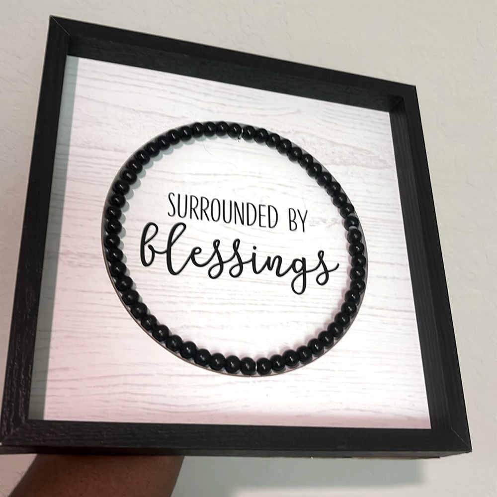 SURROUNDED BY blessings Wall Decor